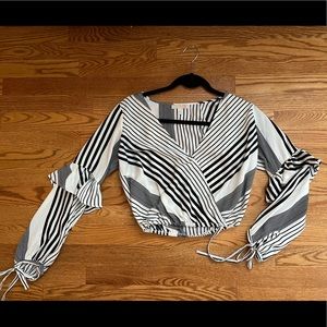 GB Long sleeve cropped blouse